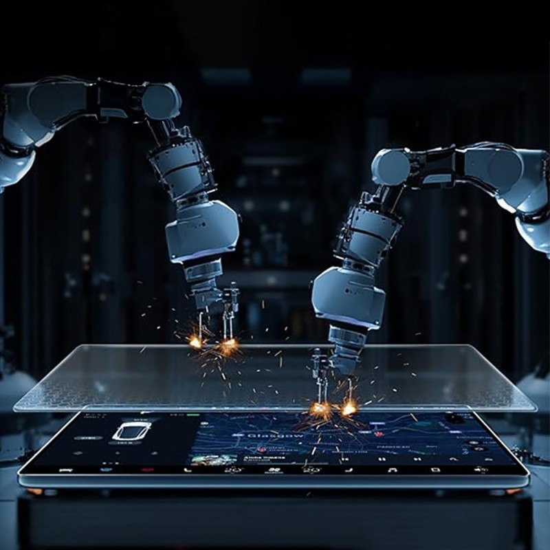 Bal-z Tesla Yeni Model Y 2in1 Araç Multimedya Ekran Koruyucu Uygulama Aparatlı  Premium Mat Temperli Cam Ekran Koruyucu