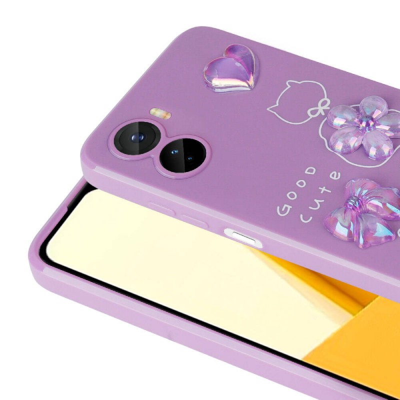 Bal-z Vivo Y16 Kılıf Kabartma Figürlü Parlak  Toys Silikon Kapak