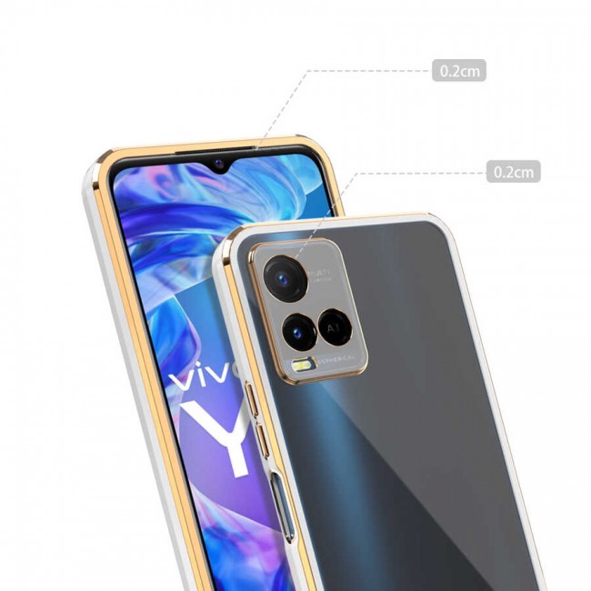 Vivo Y21S Kılıf Zore Voit Clear Kapak