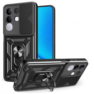 Vivo Y29 4G Kılıf Magnetik Standlı Kamera Korumalı Zore Sürgülü Vega Kapak Vivo Y29 4G Kılıf Magnetik Standlı Kamera Korumalı Zore Sürgülü Vega Kapak