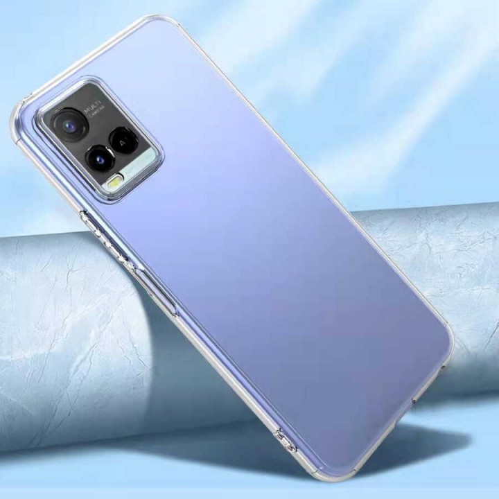 Vivo Y33S Kılıf Zore Kamera Korumalı Süper Silikon Kapak