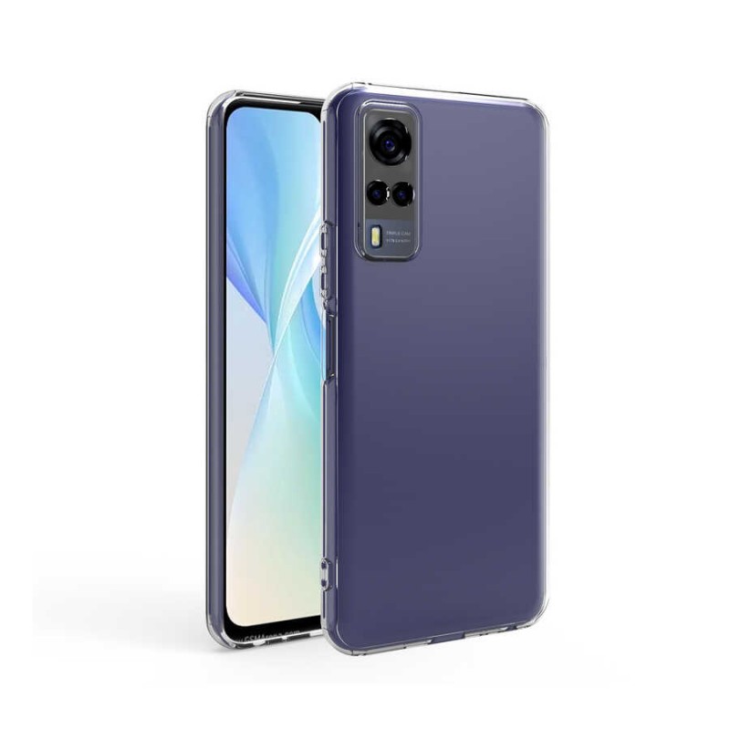 Bal-z Vivo Y53S 4G Kılıf  Kamera Korumalı Süper Silikon Kapak