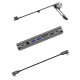 Wiwu A821CH 8in1 Hub Bağlantı İstasyonlu Notebook Laptop Standı PD3.0/USB3.0/RJ45 (1000Mbps)/SD/TF/HDMI (4K@30Hz) Wiwu A821CH 8in1 Hub Bağlantı İstasyonlu Notebook Laptop Standı PD3.0/USB3.0/RJ45 (1000Mbps)/SD/TF/HDMI (4K@30Hz)