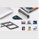 Wiwu A821CH 8in1 Hub Bağlantı İstasyonlu Notebook Laptop Standı PD3.0/USB3.0/RJ45 (1000Mbps)/SD/TF/HDMI (4K@30Hz) Wiwu A821CH 8in1 Hub Bağlantı İstasyonlu Notebook Laptop Standı PD3.0/USB3.0/RJ45 (1000Mbps)/SD/TF/HDMI (4K@30Hz)