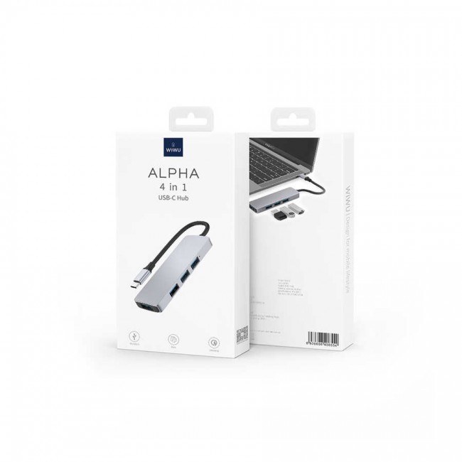 Wiwu Alpha A440 Pro 4 in 1 Type-C Hub 4'lü Usb Çoğaltıcı Wiwu Alpha A440 Pro 4 in 1 Type-C Hub 4'lü Usb Çoğaltıcı