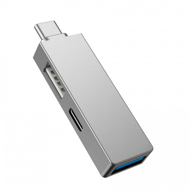 Wiwu Alpha T02 Pro 3 in 1 Type-C Hub PD Portlu Usb Çoğaltıcı Wiwu Alpha T02 Pro 3 in 1 Type-C Hub PD Portlu Usb Çoğaltıcı