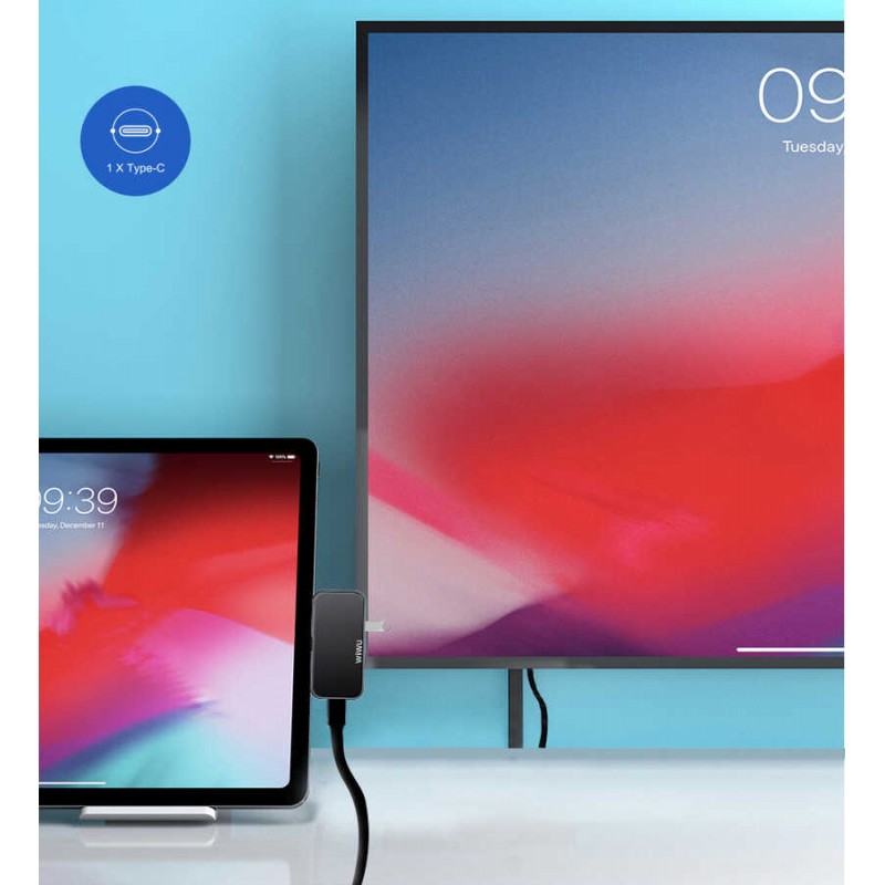 Bal-z Wiwu Alpha T5 Pro 4 in 1 Type-C Hub