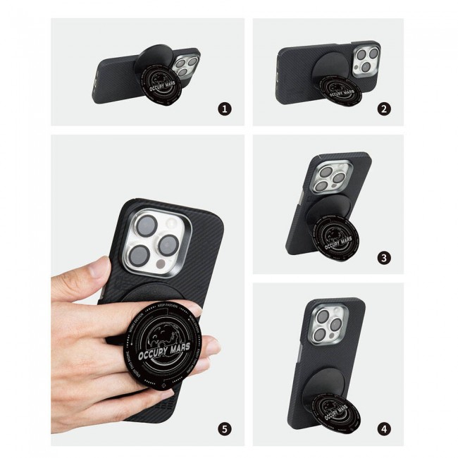 Wiwu B1 Magnetik Özellikli Occupy Mars Tasarımlı Parmak Ring Stand Wiwu B1 Magnetik Özellikli Occupy Mars Tasarımlı Parmak Ring Stand