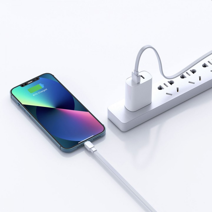 Wiwu Bravo Wİ-C003 Yassı Tasarım Lightning Usb Kablo 1M