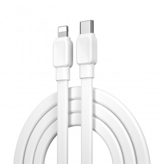 Wiwu Bravo Wİ-C004 Yassı Tasarım 20W Hızlı Şarj Özellikli Type-C to Lightning PD Kablo 1M Wiwu Bravo Wİ-C004 Yassı Tasarım 20W Hızlı Şarj Özellikli Type-C to Lightning PD Kablo 1M