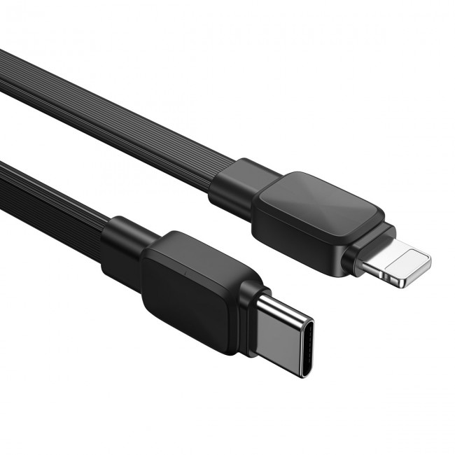 Wiwu Bravo Wİ-C004 Yassı Tasarım 20W Hızlı Şarj Özellikli Type-C to Lightning PD Kablo 1M Wiwu Bravo Wİ-C004 Yassı Tasarım 20W Hızlı Şarj Özellikli Type-C to Lightning PD Kablo 1M