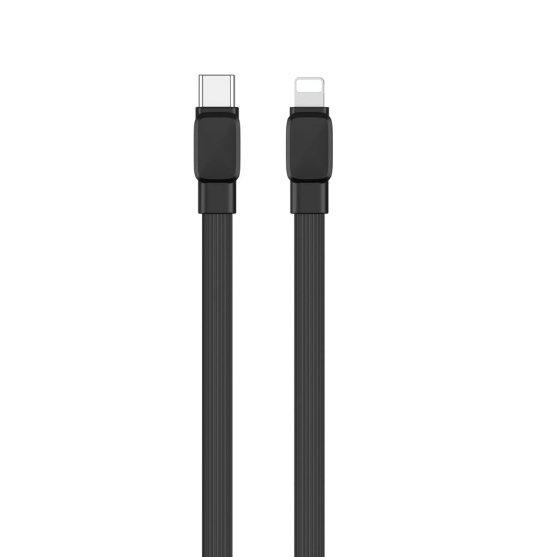 Bal-z Wiwu Bravo Wİ-C004 Yassı Tasarım 20W Hızlı Şarj Özellikli Type-C to Lightning PD Kablo 1M