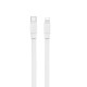Wiwu Bravo Wİ-C004 Yassı Tasarım 20W Hızlı Şarj Özellikli Type-C to Lightning PD Kablo 1M Wiwu Bravo Wİ-C004 Yassı Tasarım 20W Hızlı Şarj Özellikli Type-C to Lightning PD Kablo 1M