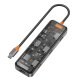 Wiwu CB008 Cyber 8 in 1 Type-C Hub 100W Şarj Destekli Şeffaf Görünümlü SD Kart-RJ45-Hdmi-Usb Çoğaltıcı Wiwu CB008 Cyber 8 in 1 Type-C Hub 100W Şarj Destekli Şeffaf Görünümlü SD Kart-RJ45-Hdmi-Usb Çoğaltıcı