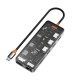 Wiwu CB011 Cyber 11 in 1 Type-C Hub 100W Şarj Destekli Şeffaf Görünümlü SD Kart-RJ45-Hdmi-VGA-Usb Çoğaltıcı Wiwu CB011 Cyber 11 in 1 Type-C Hub 100W Şarj Destekli Şeffaf Görünümlü SD Kart-RJ45-Hdmi-VGA-Usb Çoğaltıcı