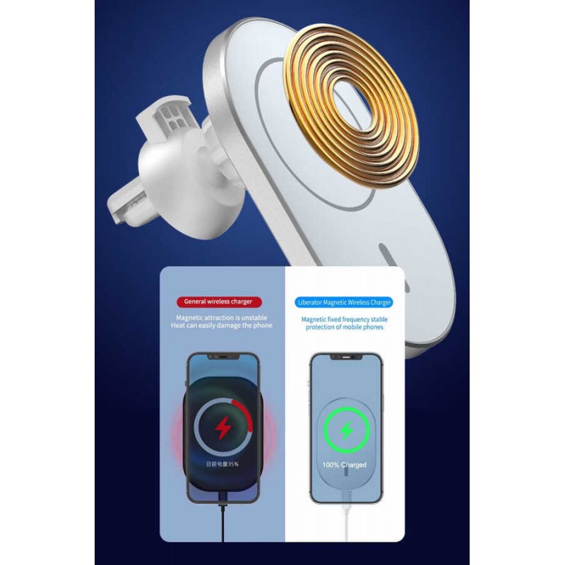Bal-z Wiwu CH-306 Magnetic Wireless Charging Car Mount Araç Telefon Tutucu