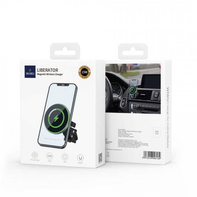 Wiwu CH-308 Magnetic Wireless Charging Car Mount Araç Telefon Tutucu Wiwu CH-308 Magnetic Wireless Charging Car Mount Araç Telefon Tutucu