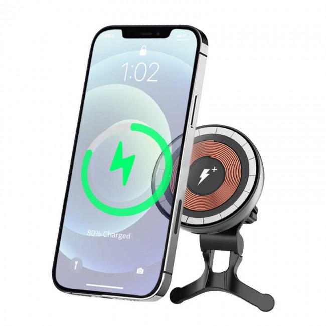 Wiwu CH-309 Araç İçi Magnetik Wireless Şarj Özellikli Telefon Tutucu Havalandırma Tasarım Wiwu CH-309 Araç İçi Magnetik Wireless Şarj Özellikli Telefon Tutucu Havalandırma Tasarım