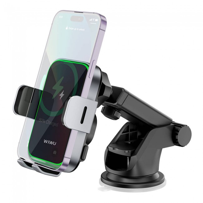 Wiwu CH-313 Kablosuz Şarj Özellikli Uzayabilen Vantuzlu Araç İçi Telefon Tutucu Wiwu CH-313 Kablosuz Şarj Özellikli Uzayabilen Vantuzlu Araç İçi Telefon Tutucu