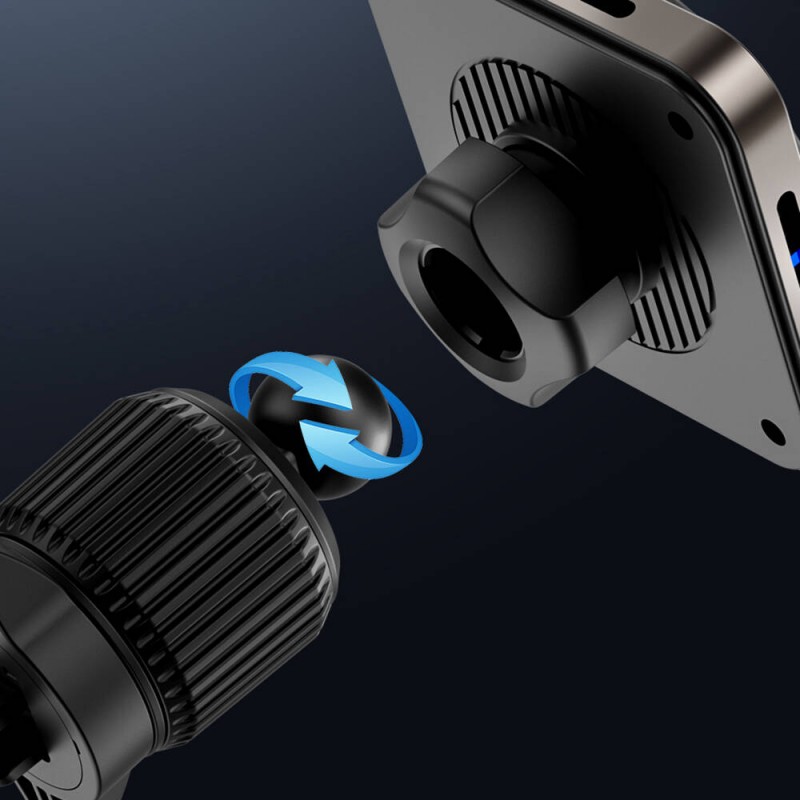 Bal-z Wiwu CH-318 Magneto Serisi M-safe Şarj Özellikli Havalandırma Tasarım Araç Telefon Tutucu