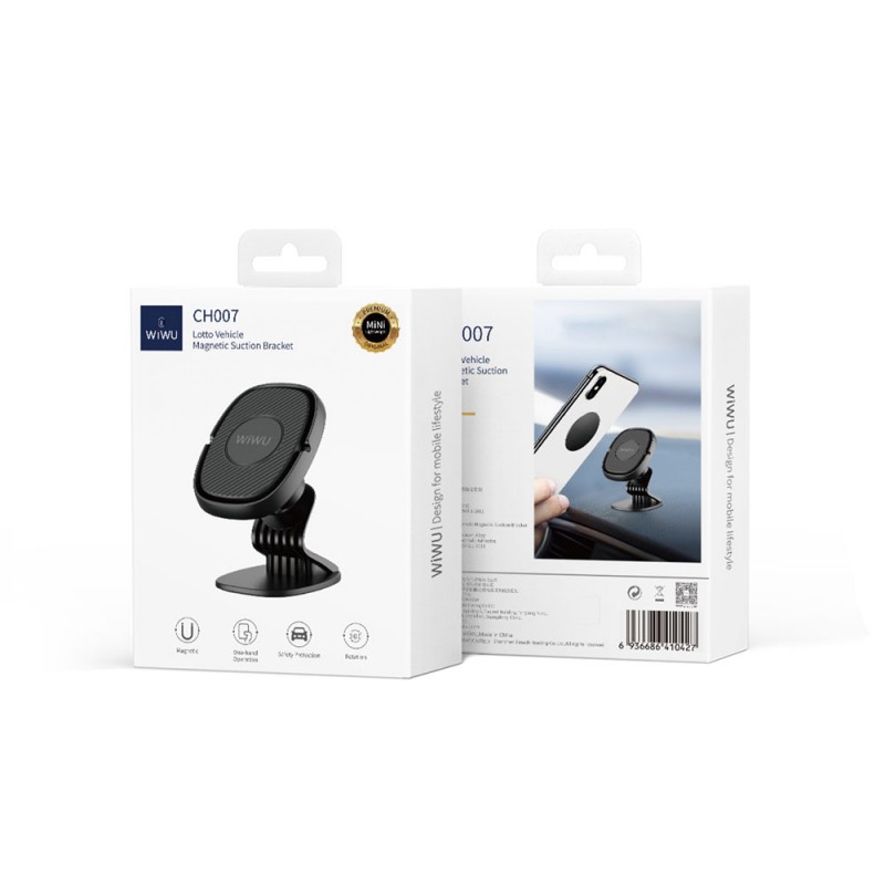 Bal-z Wiwu CH007 360 Derece Dönebilen Magnetik Düz Zemin Versiyon Araç Telefon Tutucu