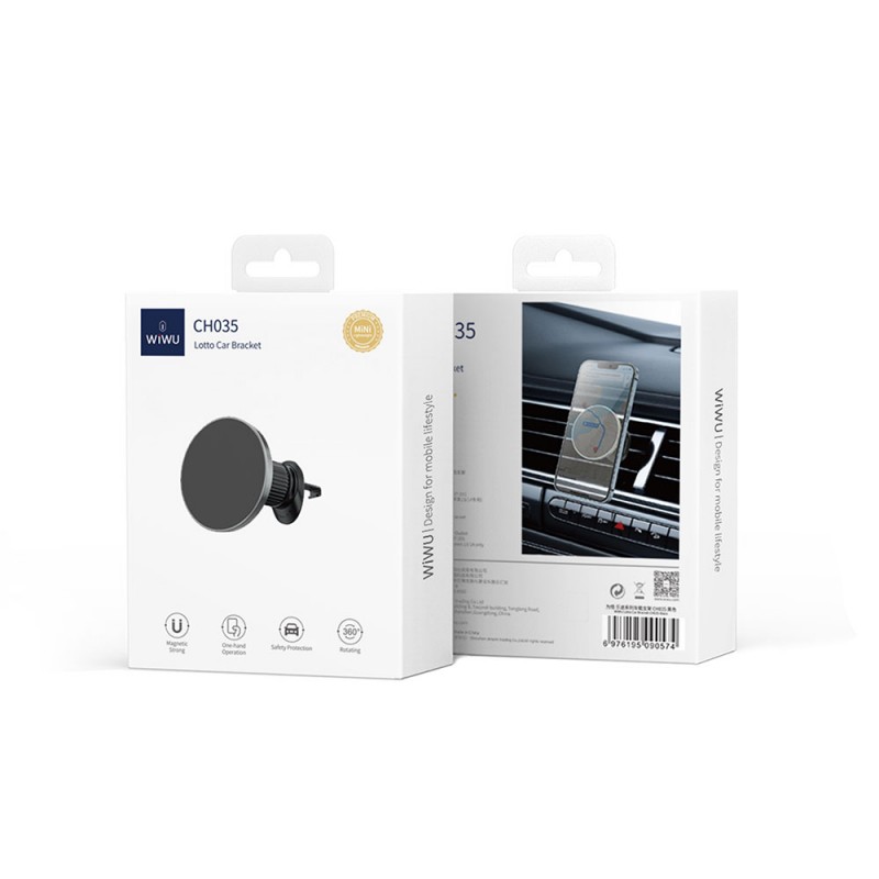 Bal-z Wiwu CH035 360° Derece Dönebilen Havalandırma Tasarım Araç Telefon Tutucu