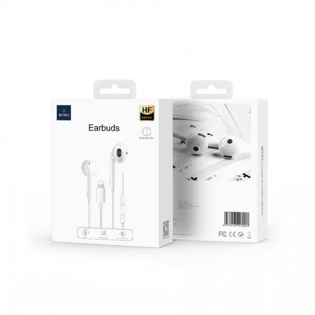 Wiwu Earbuds 302 Tak Çalıştır Lightning Kulaklık Wiwu Earbuds 302 Tak Çalıştır Lightning Kulaklık