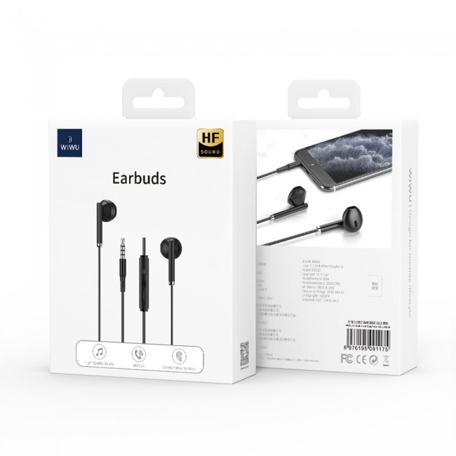 Wiwu EB312 Hi-Fi Ses Kaliteli 3.5mm Kulakiçi Kulaklık Wiwu EB312 Hi-Fi Ses Kaliteli 3.5mm Kulakiçi Kulaklık