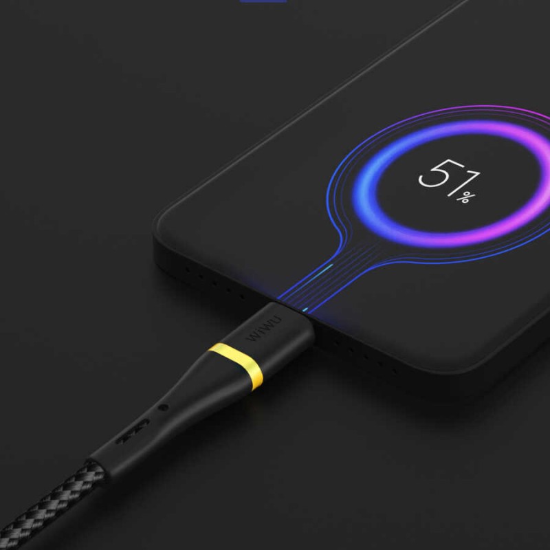 Wiwu ED-106 2 in 1 USB A- Type-C to Type-C Elite Data Kablo Wiwu ED-106 2 in 1 USB A- Type-C to Type-C Elite Data Kablo