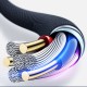 Wiwu ED-106 2 in 1 USB A- Type-C to Type-C Elite Data Kablo Wiwu ED-106 2 in 1 USB A- Type-C to Type-C Elite Data Kablo