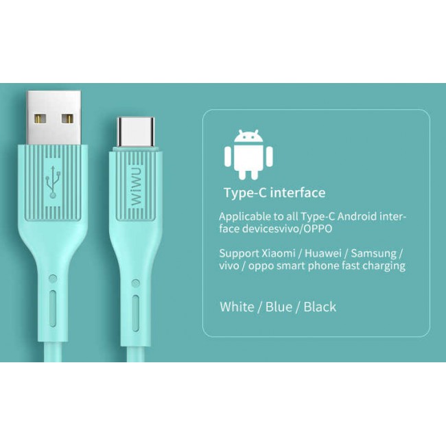 Wiwu G50 Vivid Type-C Usb Kablo Wiwu G50 Vivid Type-C Usb Kablo