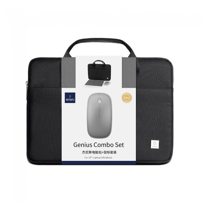 Wiwu Genius Combo Serisi 3in1 15.6 inç Laptop Çantası & Kablosuz Mouse & Mouse Pad Set Wiwu Genius Combo Serisi 3in1 15.6 inç Laptop Çantası & Kablosuz Mouse & Mouse Pad Set