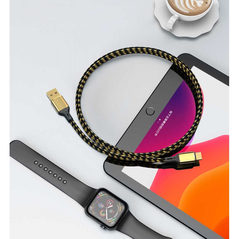 Bal-z Wiwu Golden Series GD-101 Type-C Data Kablo 3M