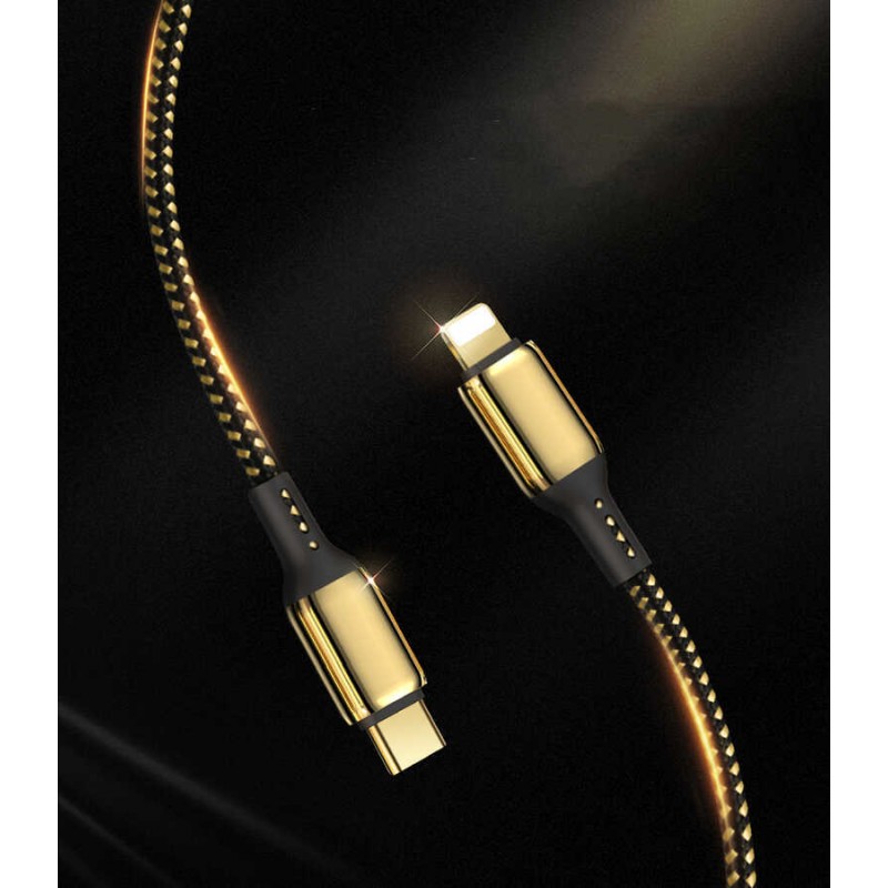 Bal-z Wiwu Golden Series GD-103 Lightning To PD Data Kablo 3M