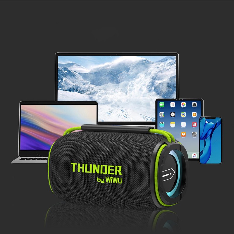 Bal-z Wiwu H5 Su Geçirmez RGB Işıklı TWS Bluetooth Hoparlör v5.3 15W