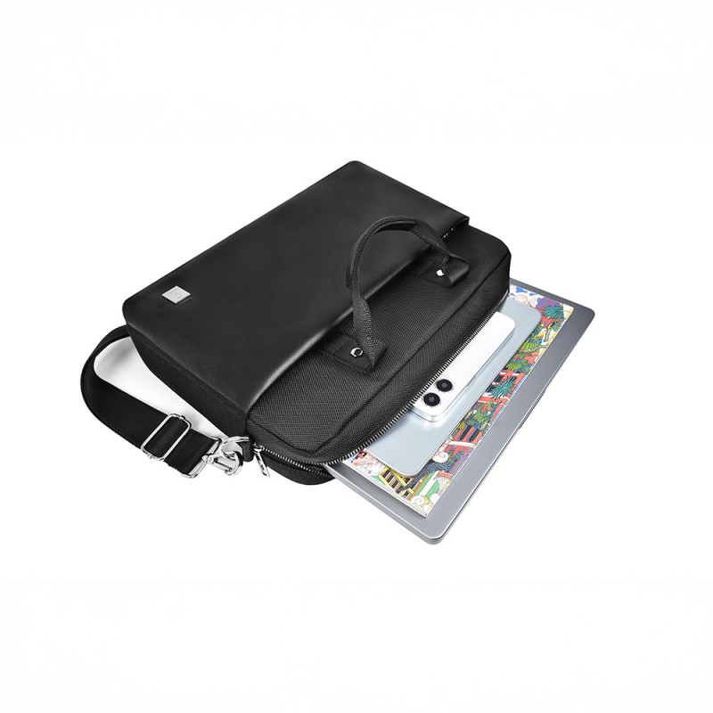 Bal-z Wiwu Hali Serisi 1680D Su Geçirmez Polyester Kumaş Çapraz Vücut Askılı 15.6 inç Laptop Çantası