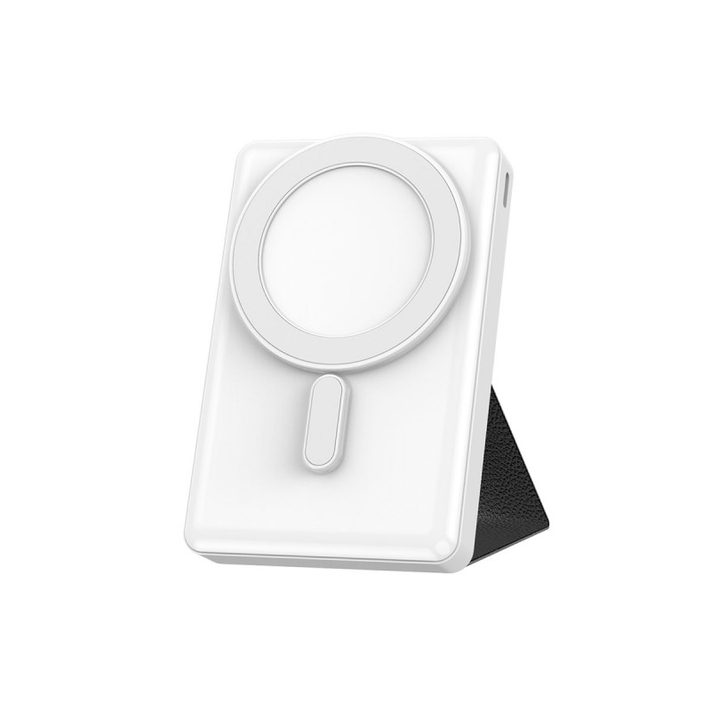 Bal-z Wiwu JC-20 Hızlı Şarj Özellikli Standlı M-safe Wireless Transparan Powerbank 15W 10000mAh