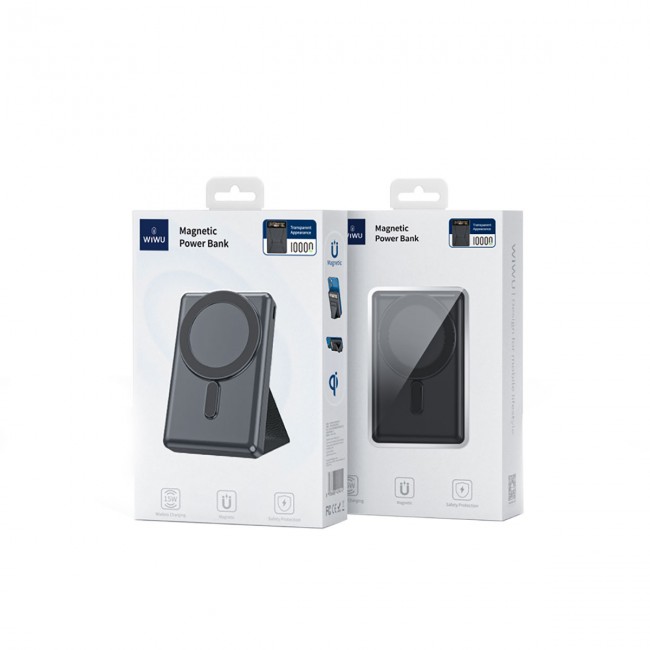 Wiwu JC-20 Hızlı Şarj Özellikli Standlı Magsafe Wireless Transparan Powerbank 15W 10000mAh Wiwu JC-20 Hızlı Şarj Özellikli Standlı Magsafe Wireless Transparan Powerbank 15W 10000mAh