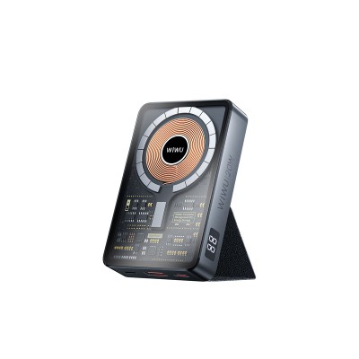 Bal-z Wiwu JC-21 Hızlı Şarj Özellikli Şarj Göstergeli Standlı M-safe Wireless Powerbank 22.5W 10000mAh