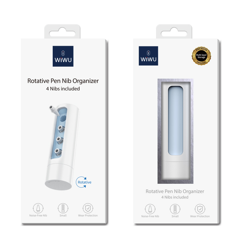 Bal-z Wiwu Kalem Ucu Kutusu ve Apple Pencil 2.Nesil - Wiwu Pencil L Uyumlu 4 Adet Kalem Ucu