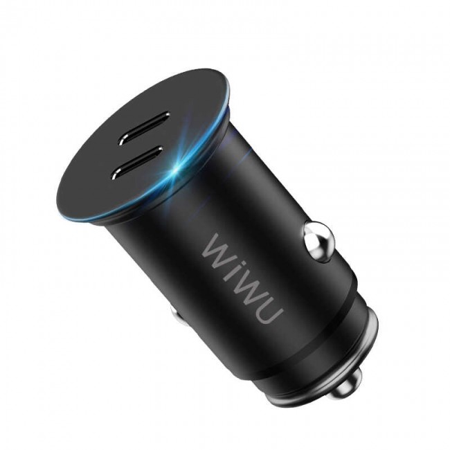 Wiwu King Kong PC400 Dual Type-C PD 40W Araç Şarjı Wiwu King Kong PC400 Dual Type-C PD 40W Araç Şarjı