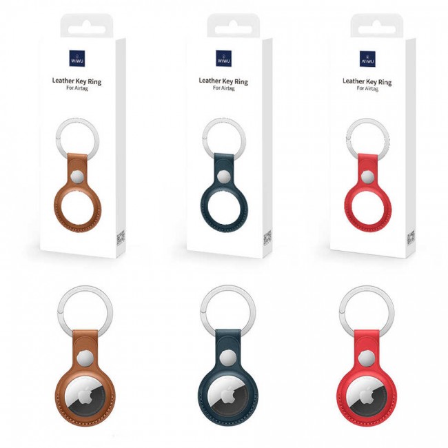 Wiwu Leather Key Ring Airtag Anahtarlık Wiwu Leather Key Ring Airtag Anahtarlık