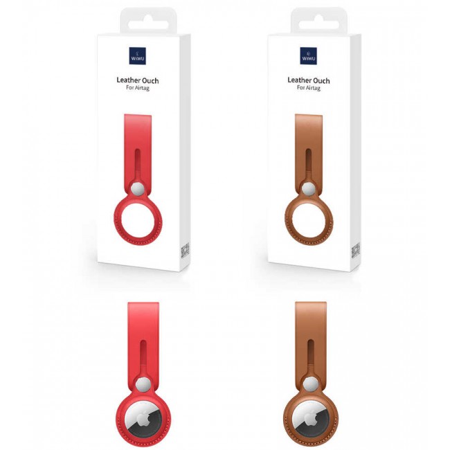 Wiwu Leather Ouch Airtag Anahtarlık Wiwu Leather Ouch Airtag Anahtarlık