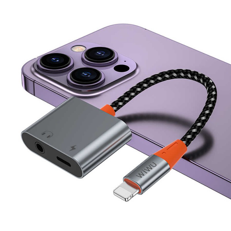 Bal-z Wiwu LT07 Lightning To 3.5mm Aux Çevirici Ses Adaptörü