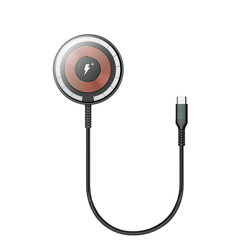 Bal-z Wiwu M14 Intelligent Wireless Magnetik Şarj Ultra İnce Şeffaf 15W Android iOS Destekli
