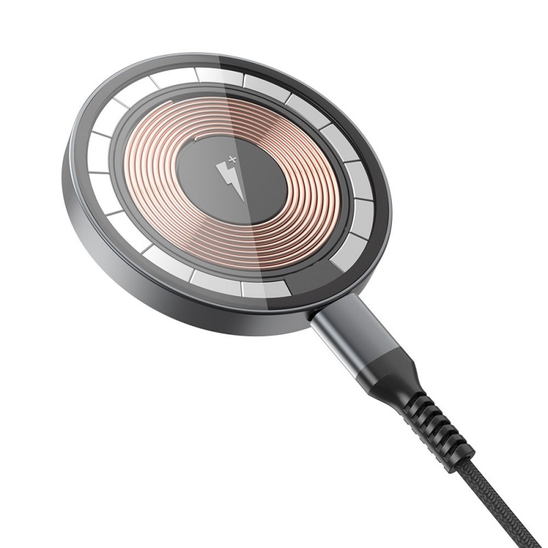 Bal-z Wiwu M17 Magnetik Intelligent Transparan Wireless Şarj Ultra İnce Şeffaf 15W Android iOS Destekli