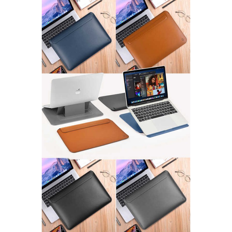Bal-z Apple Macbook 13.3' Pro 2020 Wiwu Macbook Skin Pro Portable Stand Kılıf