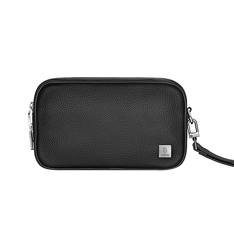 Bal-z Wiwu Master Hakiki Deri Serisi Parmak İzi Kilitli Çok Fonksiyonlu Taşınabilir Mobil Aksesuar Çantası