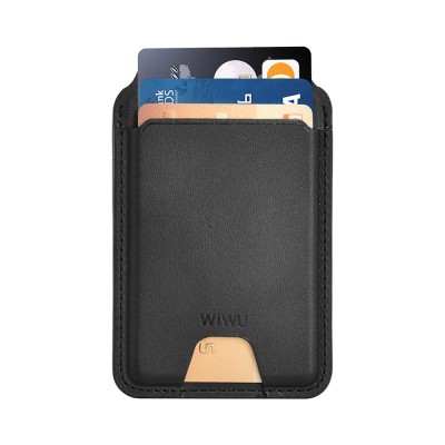 Bal-z Wiwu MW-005 Magnetik Standlı Kartlık Qi Kablosuz Şarj Uyumlu FindMy Özellikli Mag Wallet