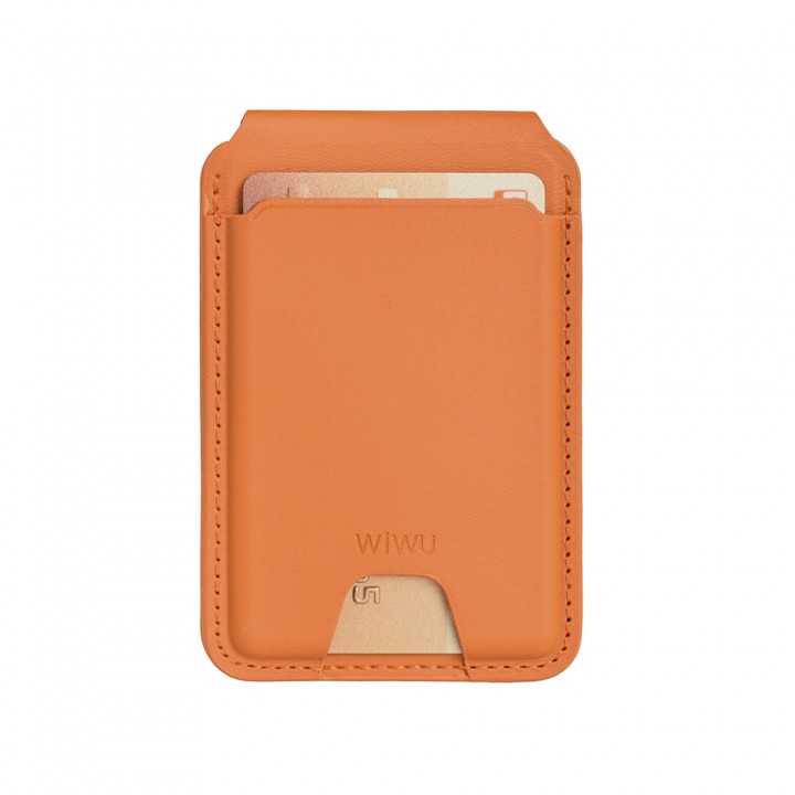 Wiwu MW-005 Magnetik Standlı Kartlık Qi Kablosuz Şarj Uyumlu FindMy Özellikli Mag Wallet